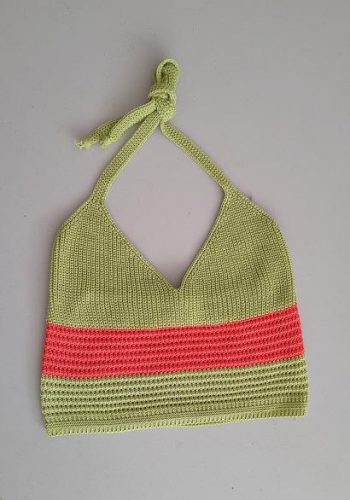 Τοπ πλεκτό Mina Lime