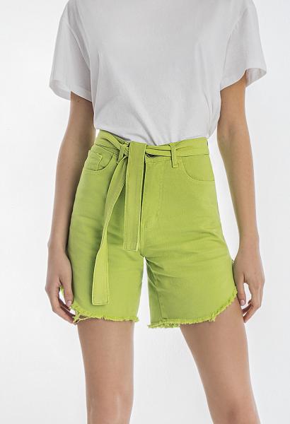Olivia Denim Shorts – Lime