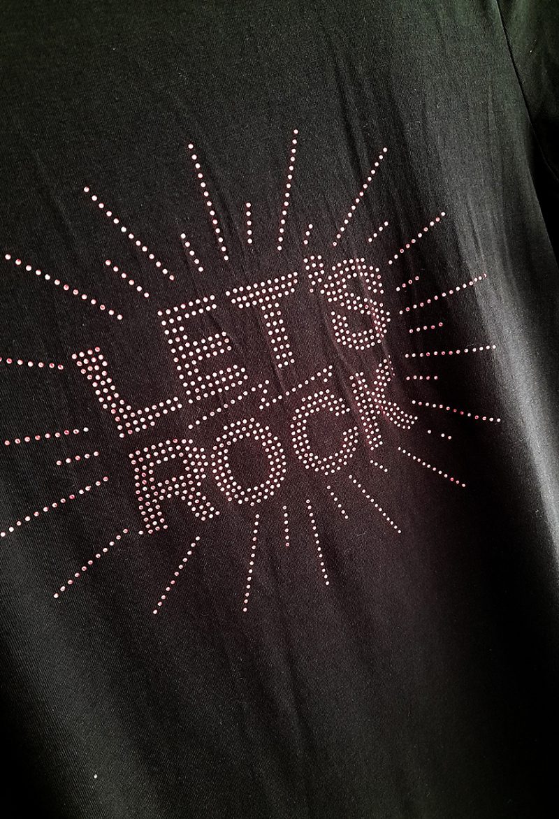 T-shirt black let's rock