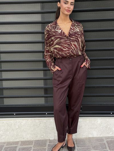 Παντελόνι ψηλόμεσο Amethyst brown