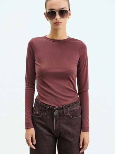 Iro Longsleeve Top Brown