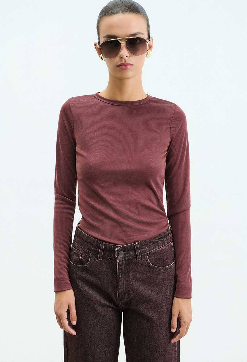 Iro Longsleeve Top Brown