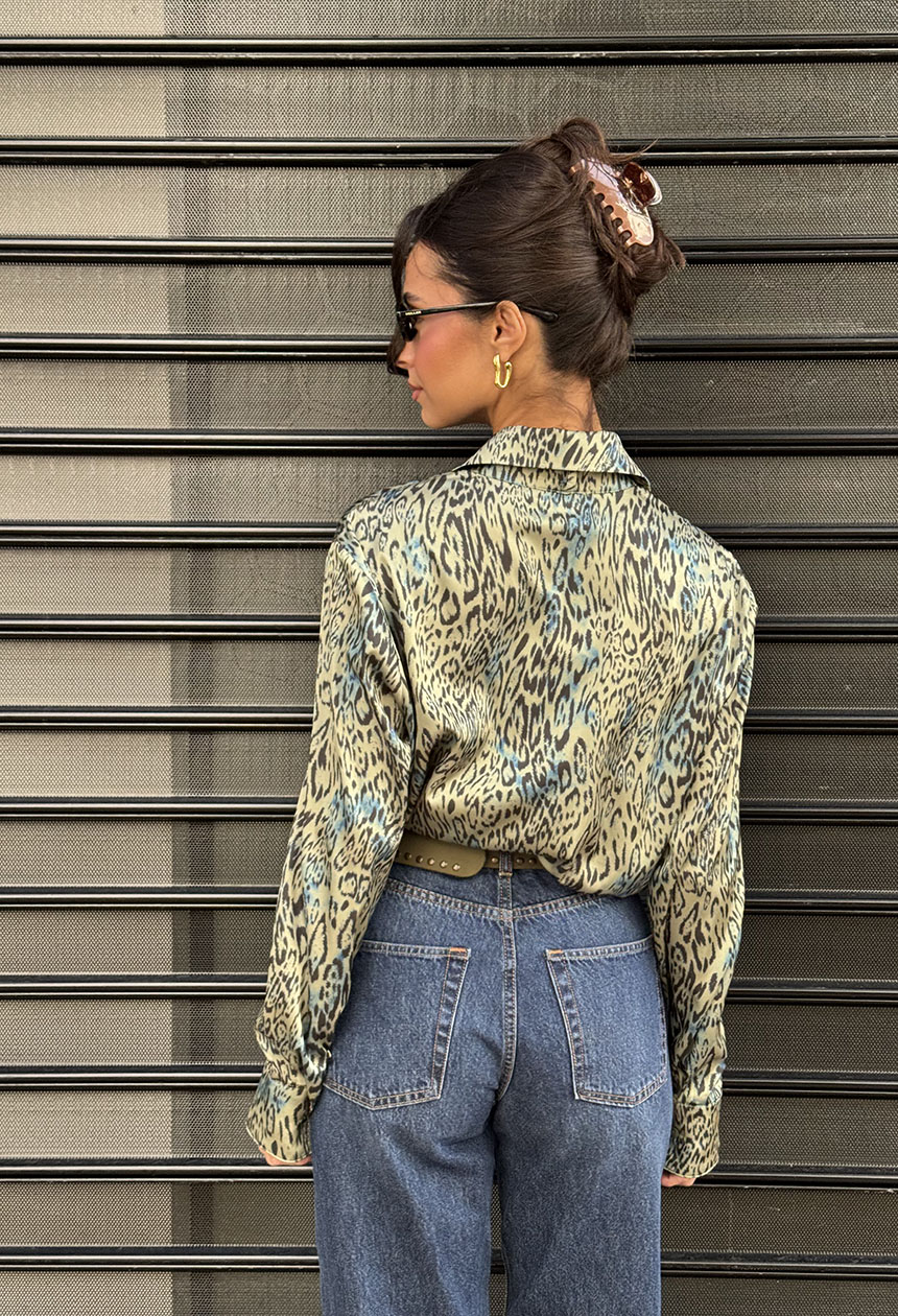 Πουκάμισο animal print Morello - Image 2