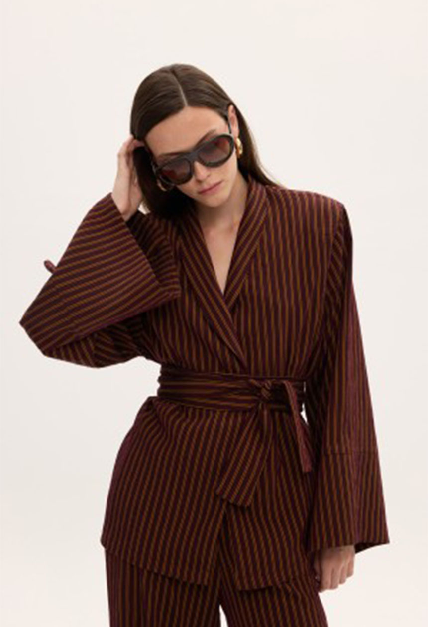 STRIPPED PYJAMA SET - Image 2