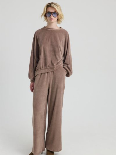 FOSTER Παντελόνα κοτλέ wide-leg