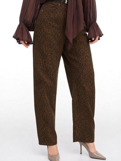 Leopar Pants Marrone