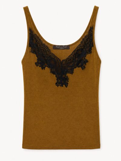 Top Canotta Ochre